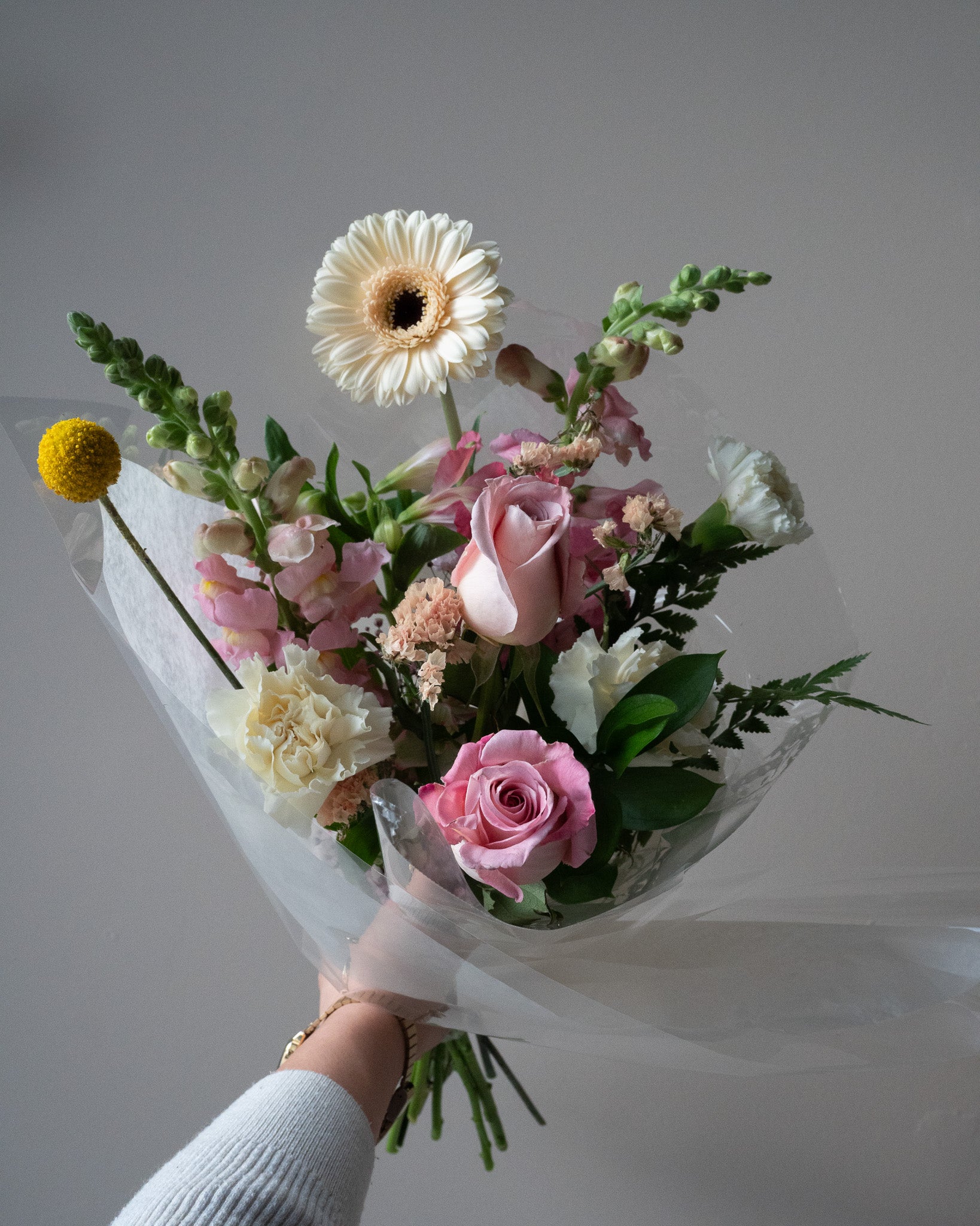A unique bouquet of flowers created by our florist for delivery or pickup in Toronto.