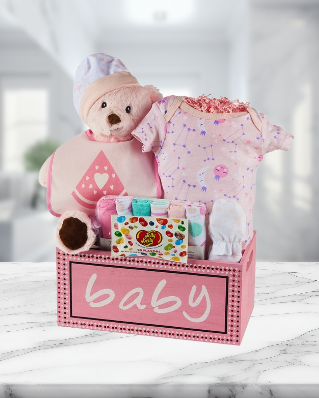 Baby Girl Gift Set - Wooden Keepsake