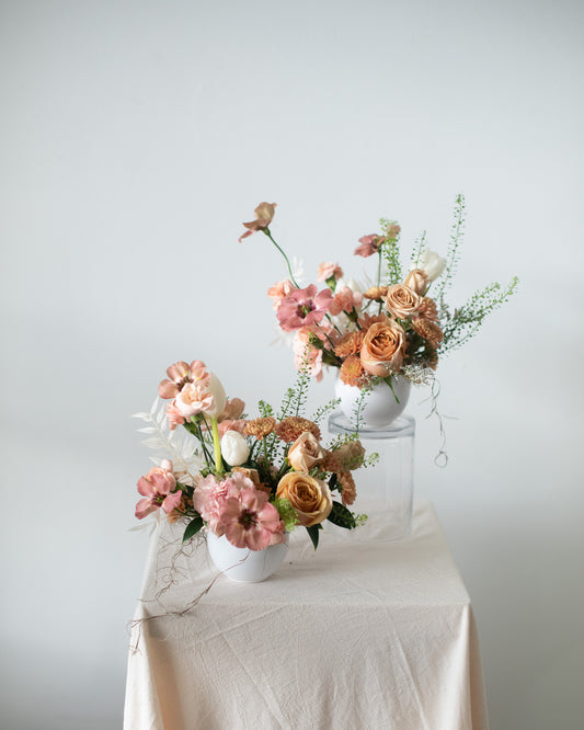 Floral cocktail vase arrangements for delivery or pickup in Toronto.